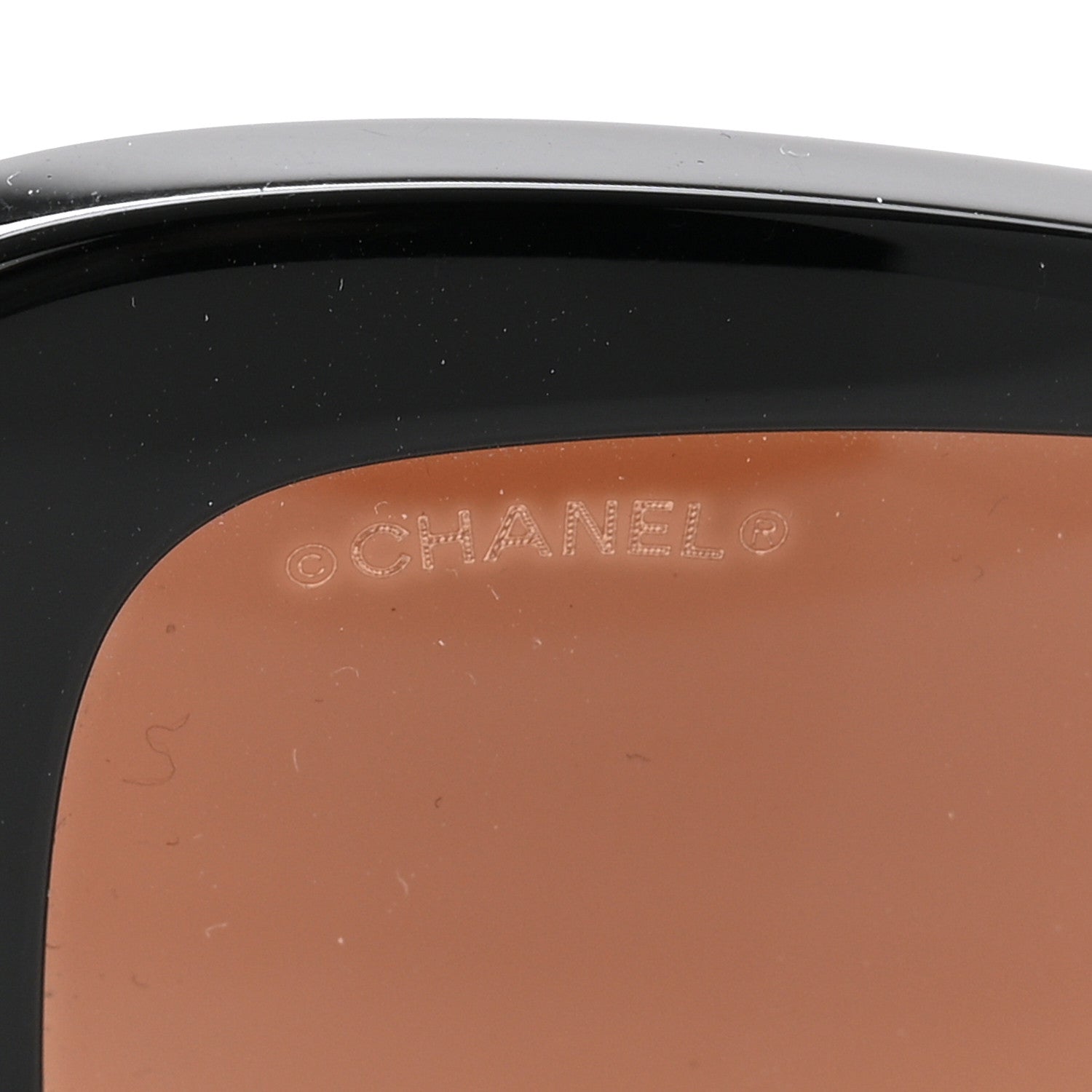Acetate Lambskin CC Sunglasses 5457-Q-A Black