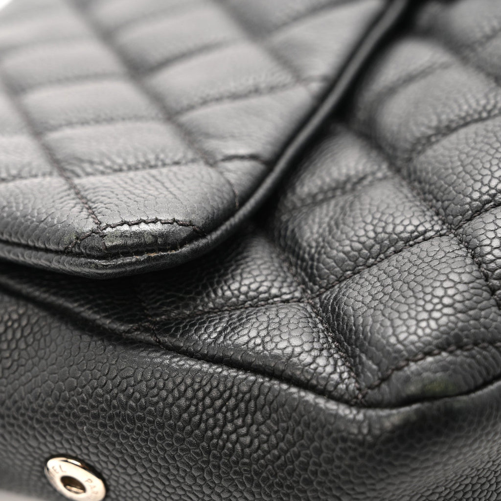 Chanel Caviar Quilted Jumbo Easy Flap Black