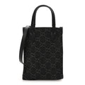 Gucci Denim GG Monogram Calfskin Mini Ophidia Tote Bag Black