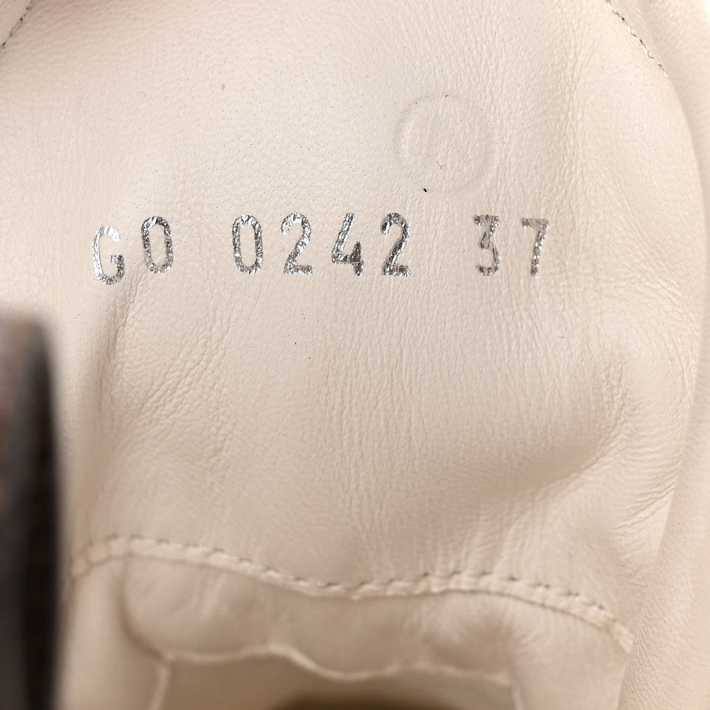 Louis Vuitton Jacquard Velvet Monogram LV Archlight Sneakers 37 White Blue