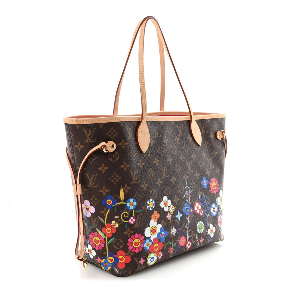Louis Vuitton LV X TM Monogram Flowers Neverfull MM