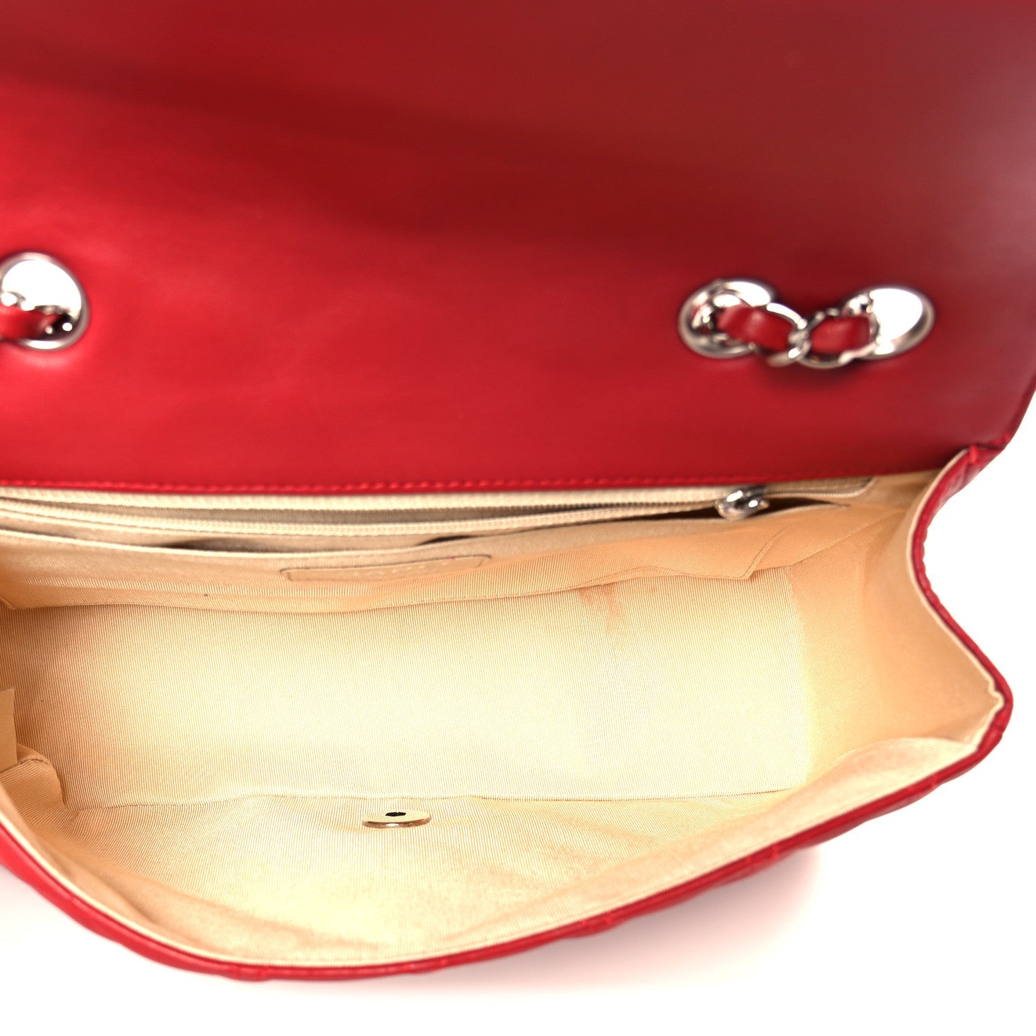 Chanel Lambskin Medium Coco Rider Flap Red