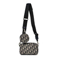 Christian Dior Oblique Calfskin Small Kids' Multifunctional Bag Beige Black