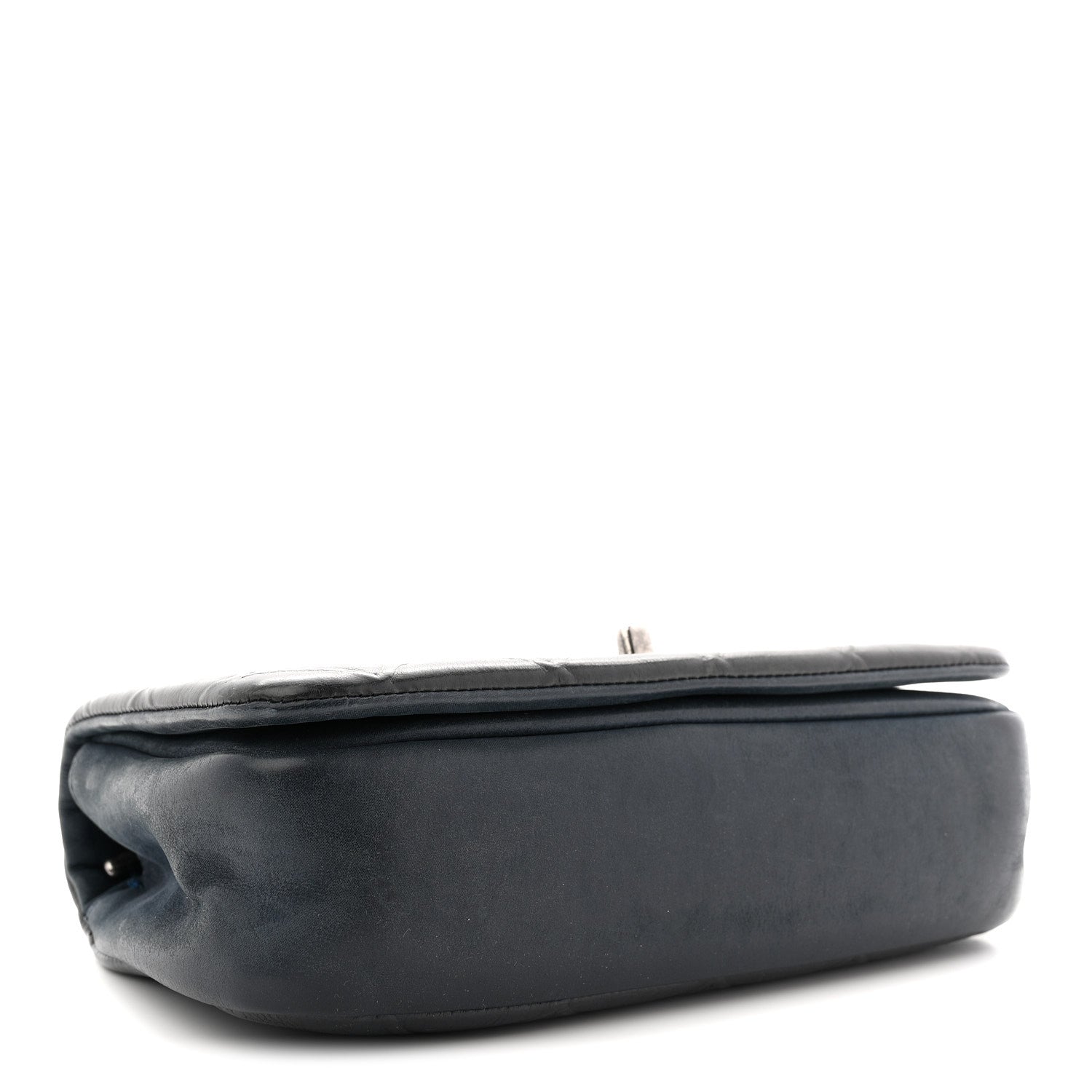 Chanel Calfskin Diamond Embossed New Chic Flap Blue