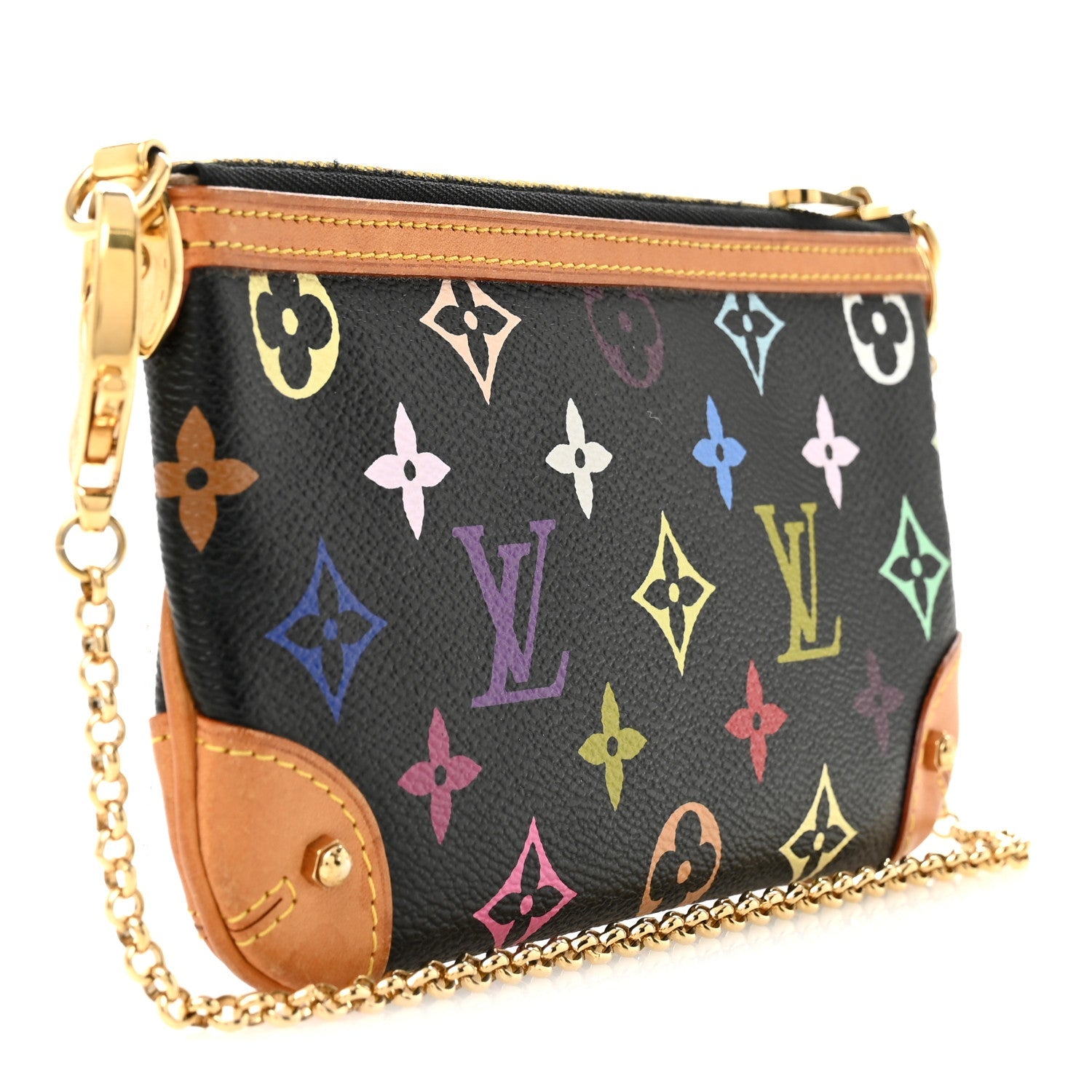 Louis Vuitton Monogram Multicolor Pochette Milla MM Black