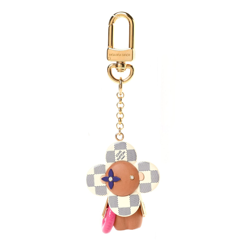 Louis Vuitton Wood Damier Azur Vivienne By The Pool Key Holder