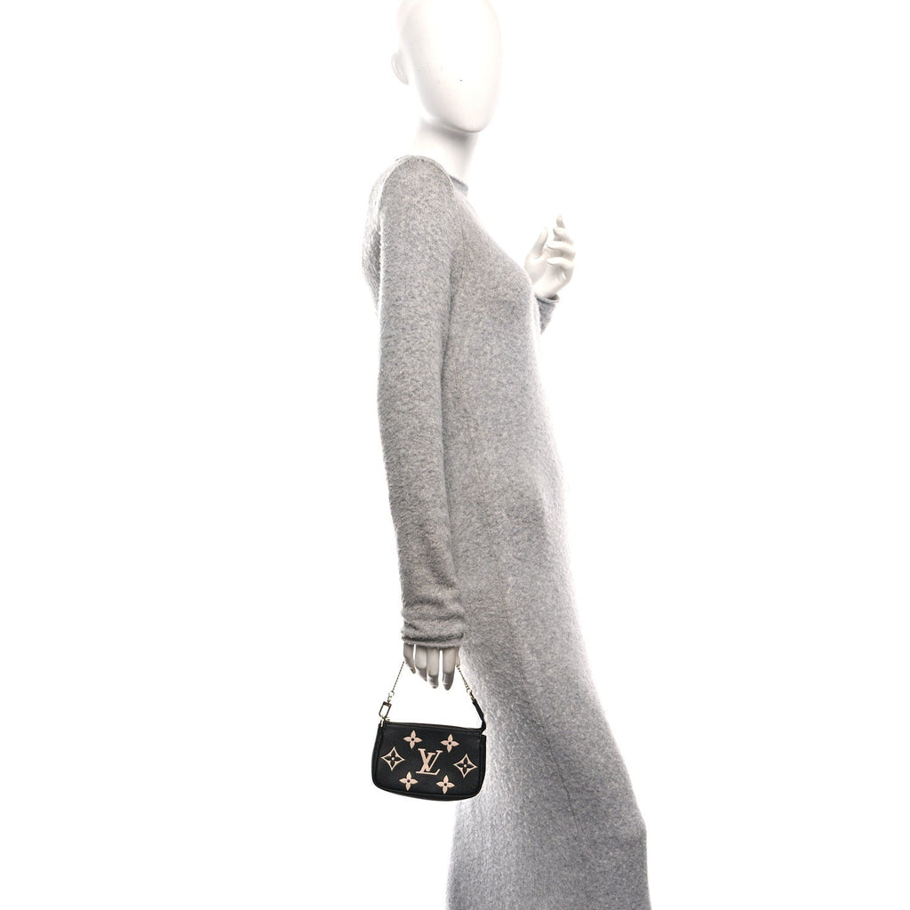 Louis Vuitton Empreinte Monogram Giant Mini Pochette Accessories Black