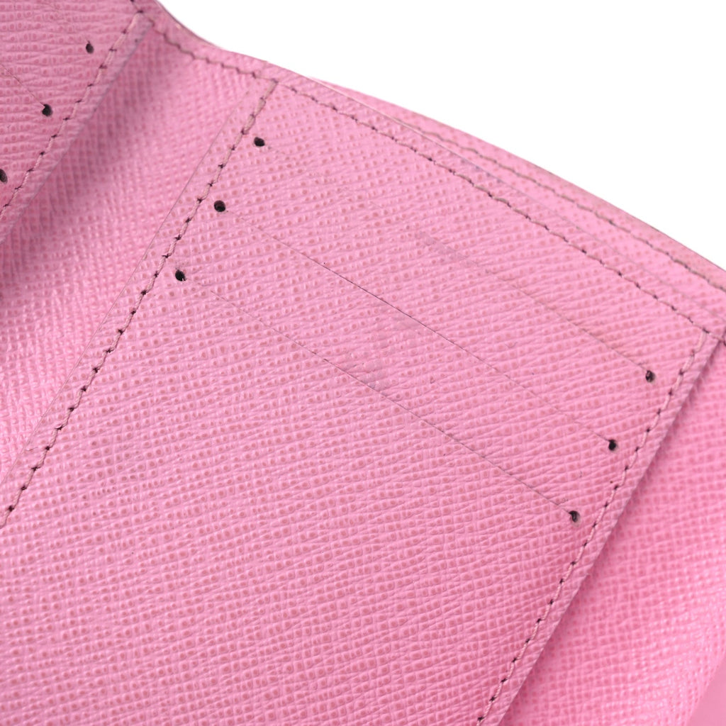 Louis Vuitton Monogram 2023 Christmas Animation Alpine Victorine Wallet Wisteria Pink