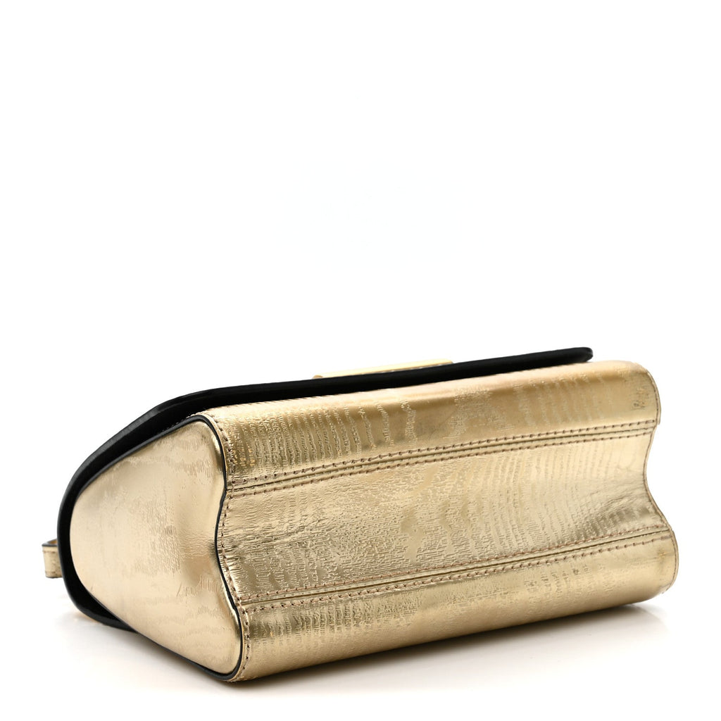 Louis Vuitton Calfskin Gravity Twist Shoulder Bag PM Gold