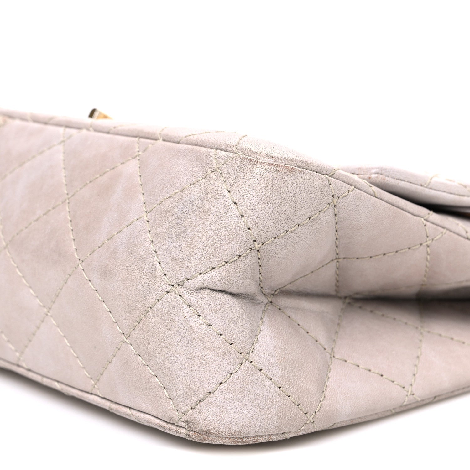 Chanel Aged Calfskin Quilted 2.55 Reissue 226 Flap Blanc Fonce