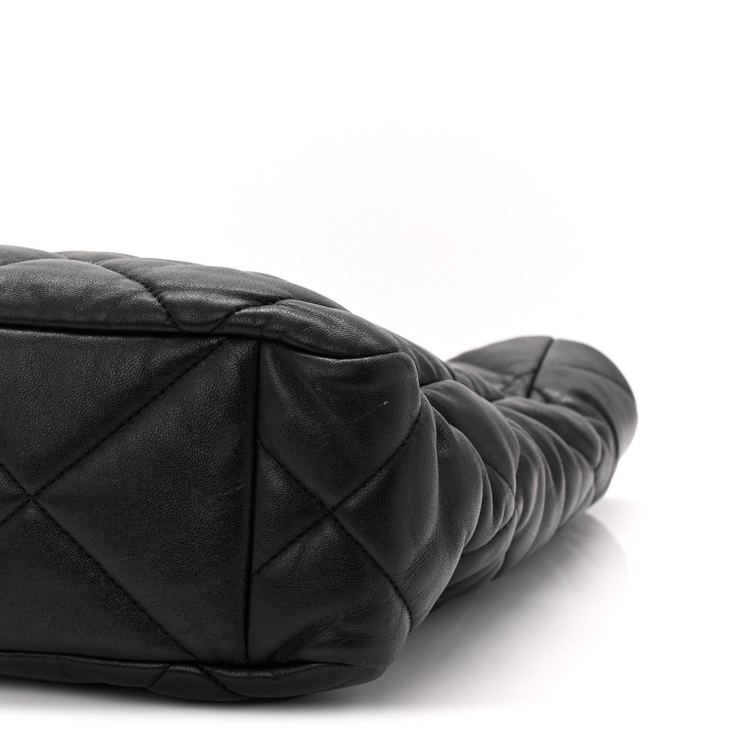 Chanel Lambskin Quilted Chanel 19 Shopping Bag Black