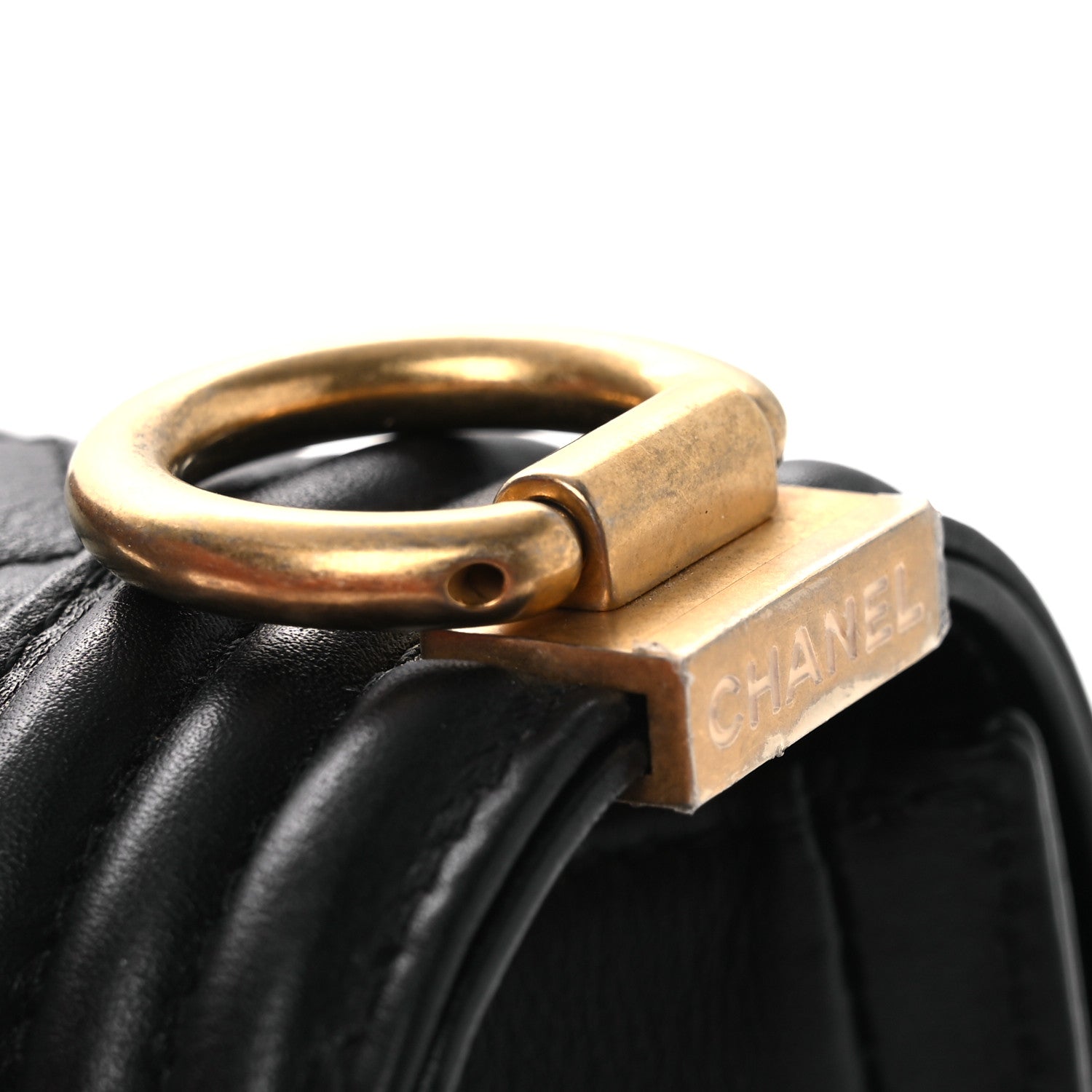 Chanel Lambskin Quilted Small Boy Flap Black