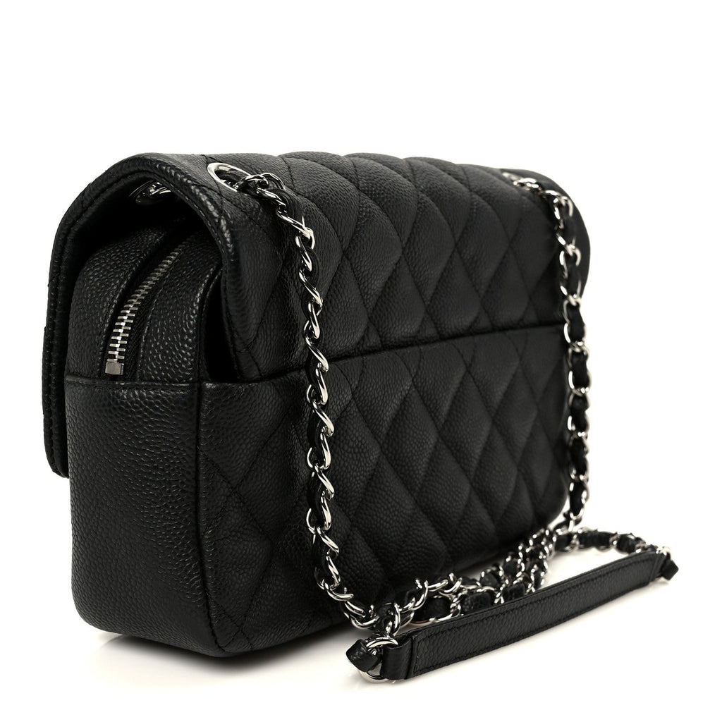 Chanel Caviar Quilted Medium Easy Flap Black
