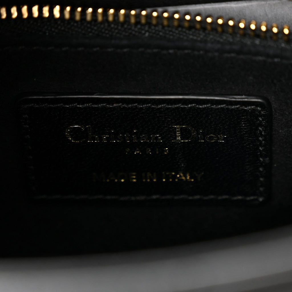 Christian Dior Lambskin Cannage Small My ABCDior Lady Dior Black