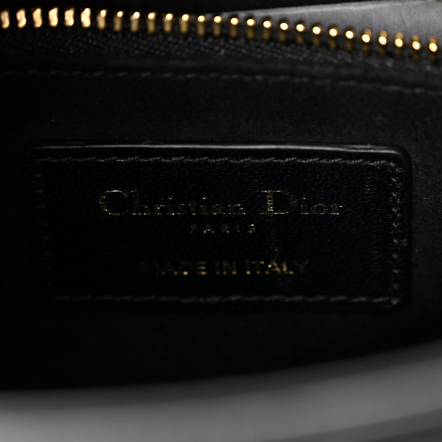 Christian Dior Lambskin Cannage Small My ABCDior Lady Dior Black