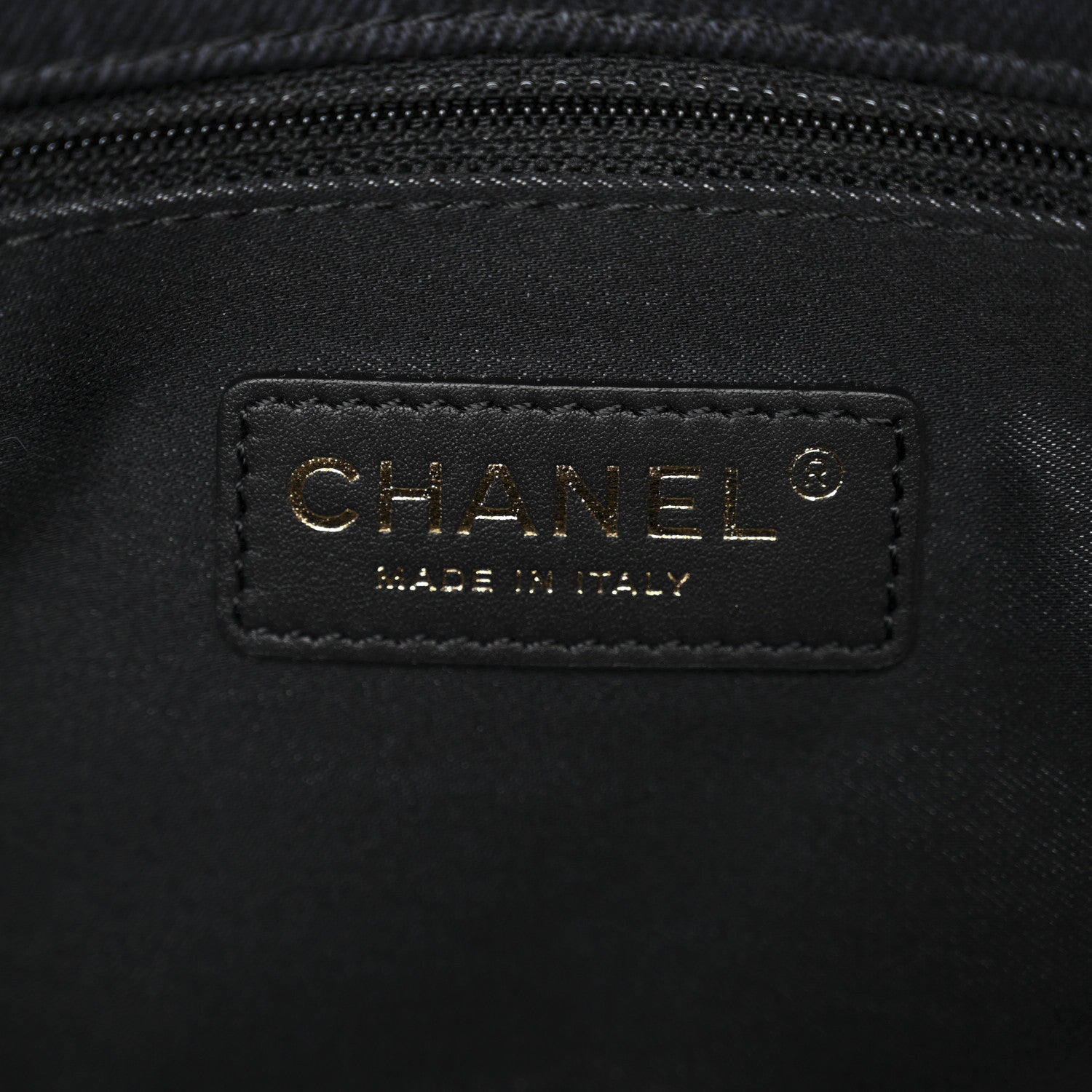 Chanel Denim Quilted Denim Mood Large Flap Black Multicolor