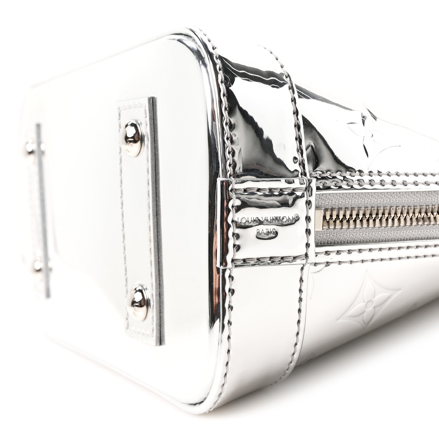 Louis Vuitton Monogram Miroir Alma BB Silver