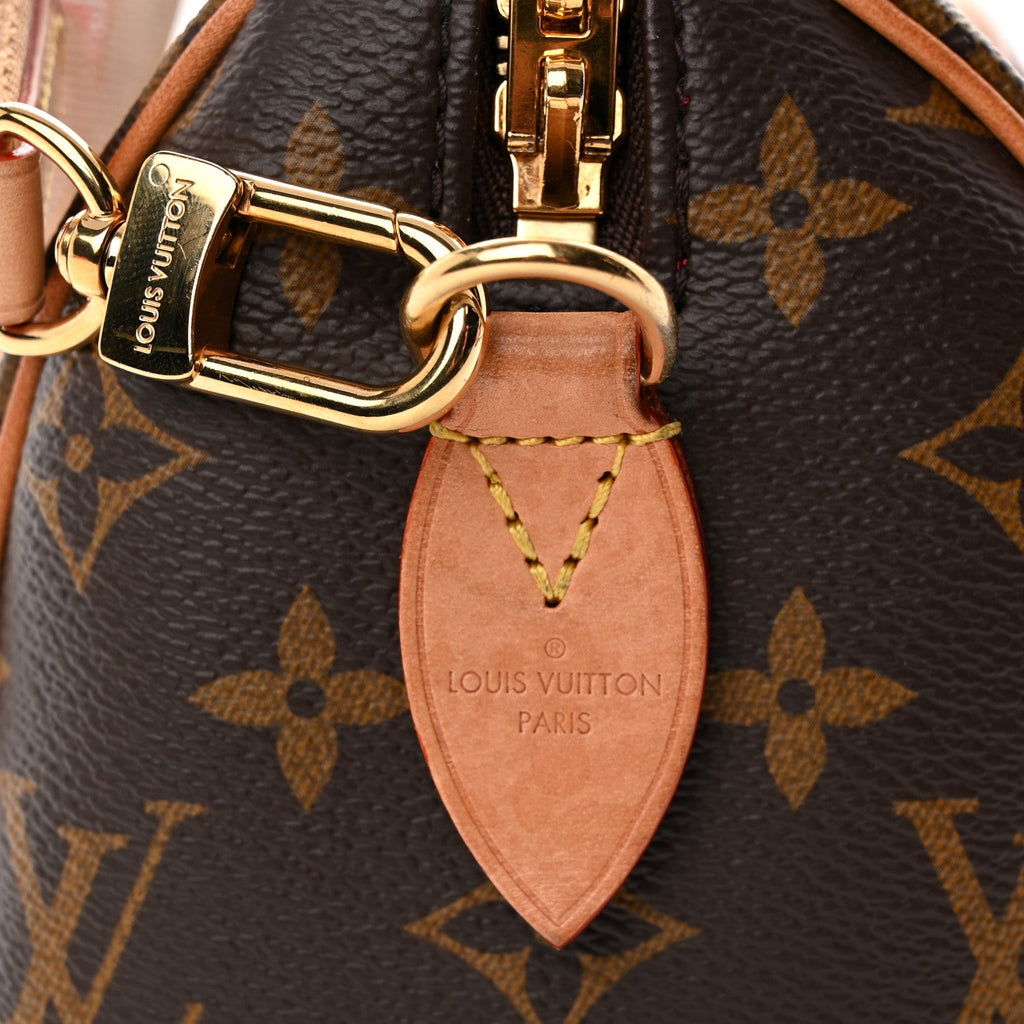 Louis Vuitton Monogram Speedy Bandouliere 20 Pink Orange