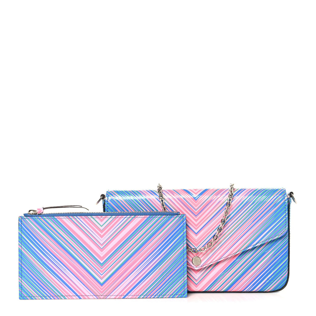 Louis Vuitton Epi Tropical Pochette Felicie Blue Rose