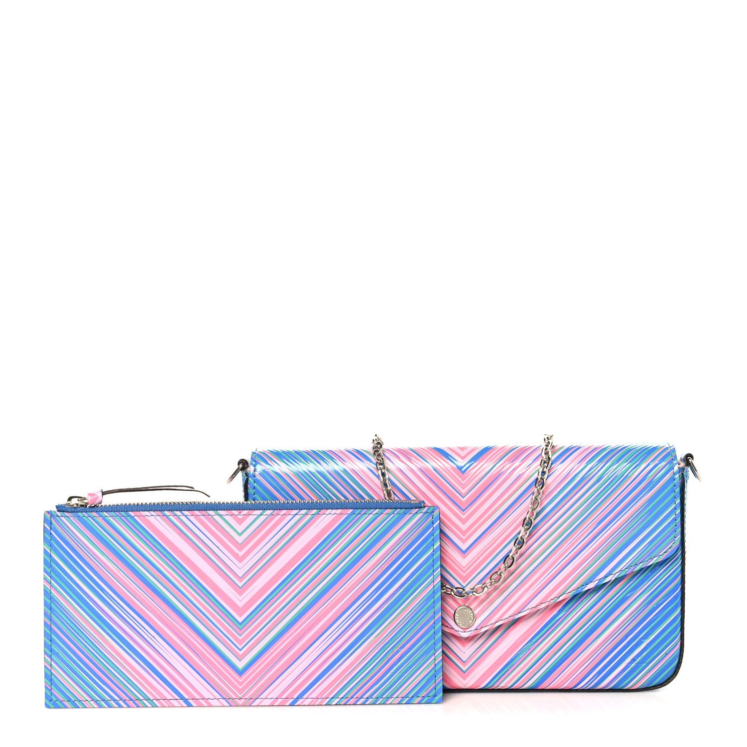 Louis Vuitton Epi Tropical Pochette Felicie Blue Rose