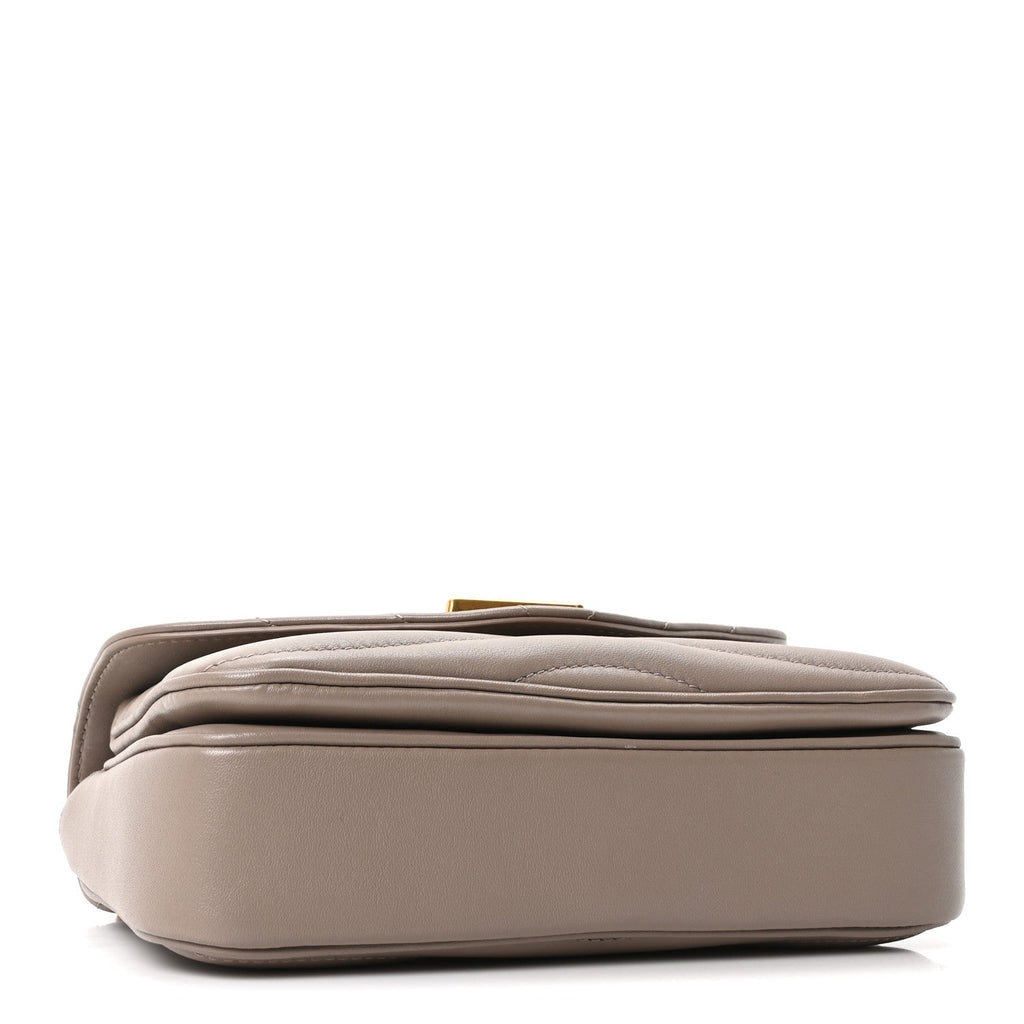 Louis Vuitton Calfskin LV New Wave Chain Bag Taupe