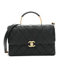 Chanel Caviar Quilted Medium Carry Me Top Handle Flap Black