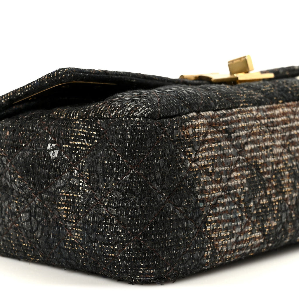 Chanel Metallic Glazed Tweed Quilted 2.55 Paris Shanghai Reissue 226 Flap Multicolor