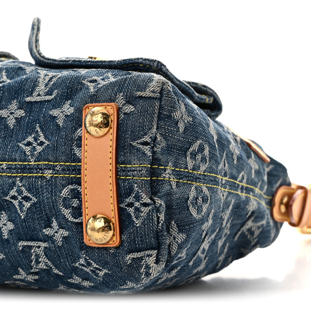 Louis Vuitton Monogram Denim Baggy PM Blue