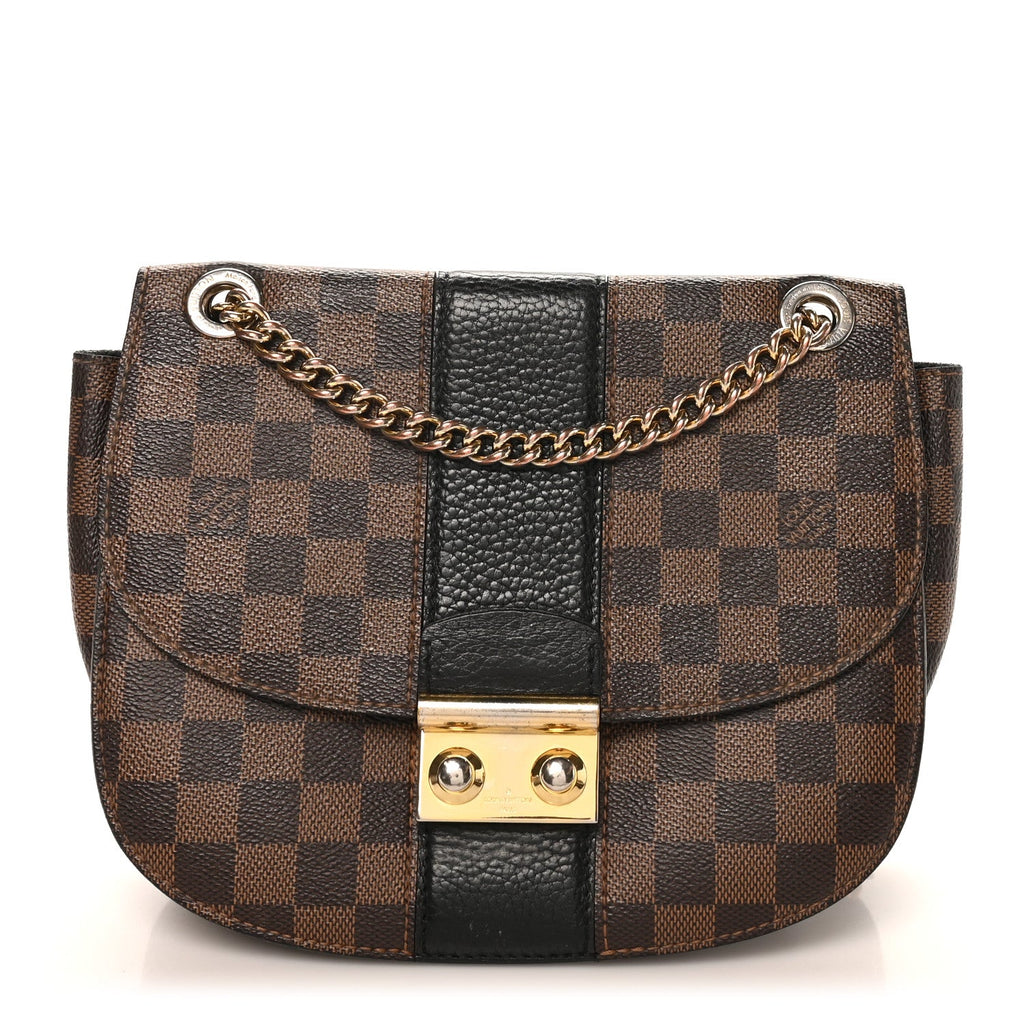 Louis Vuitton Damier Ebene Cuir Taurillon Wight Black
