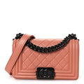 Chanel Calfskin Quilted Small Boy Flap Light Pink