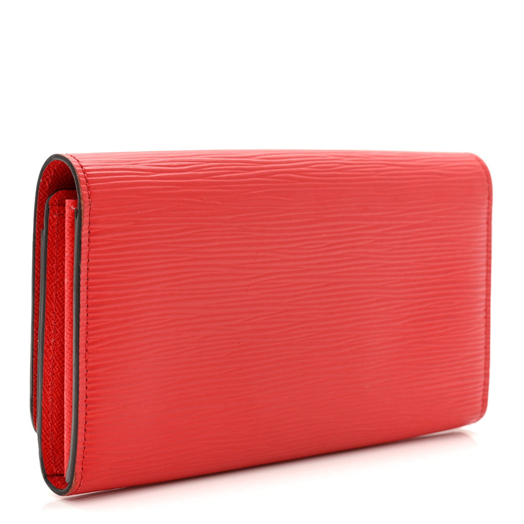 Louis Vuitton Epi Louise Wallet Coquelicot