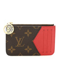 Louis Vuitton Monogram Zipped Romy Card Holder Red