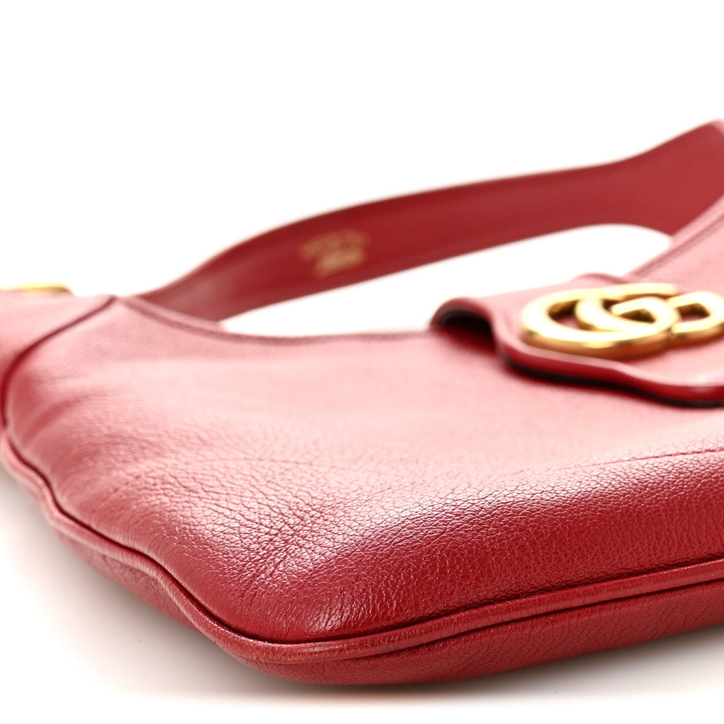 Gucci Goatskin Medium Aphrodite Shoulder Bag Hibiscus Red