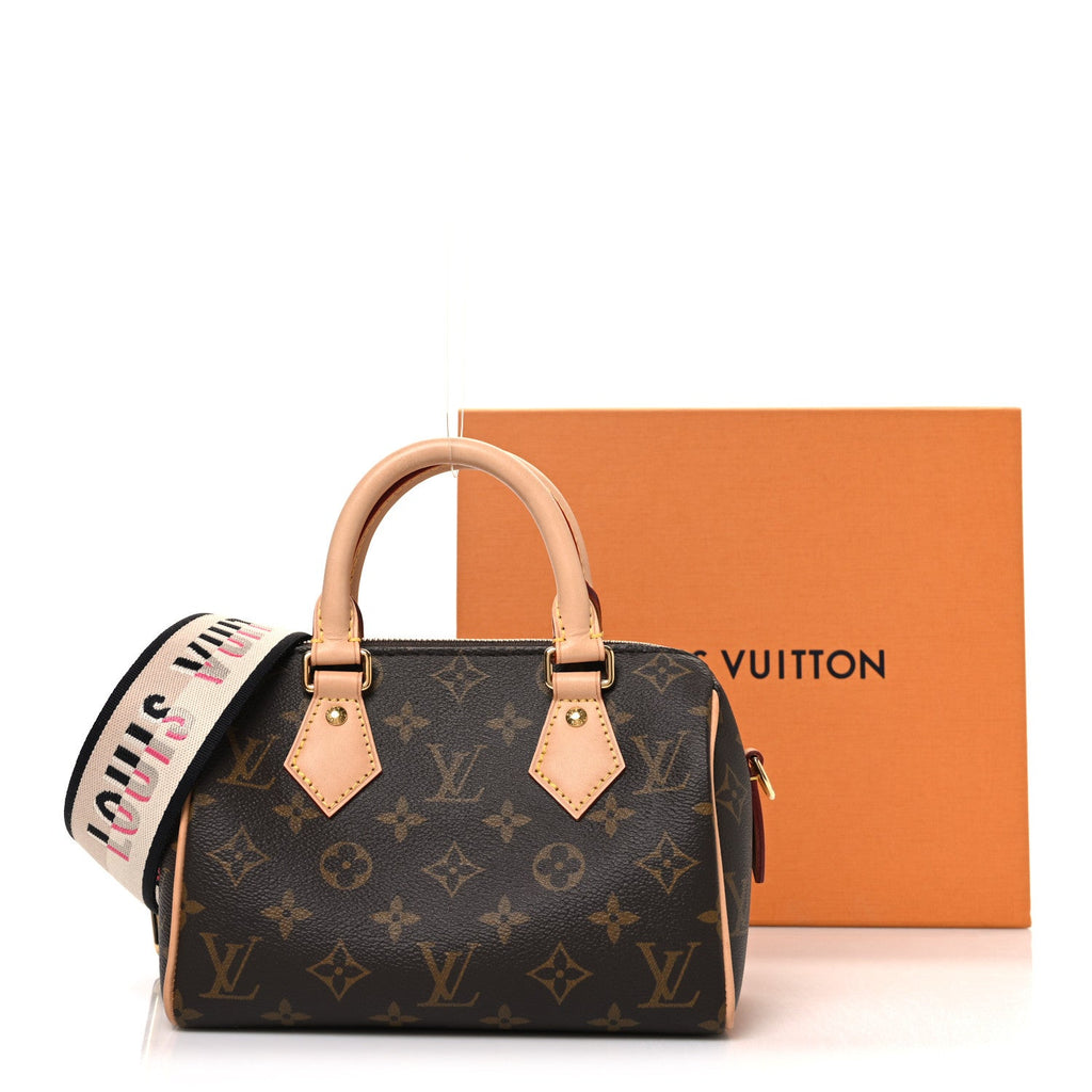 Louis Vuitton Monogram Speedy Bandouliere 20 Black