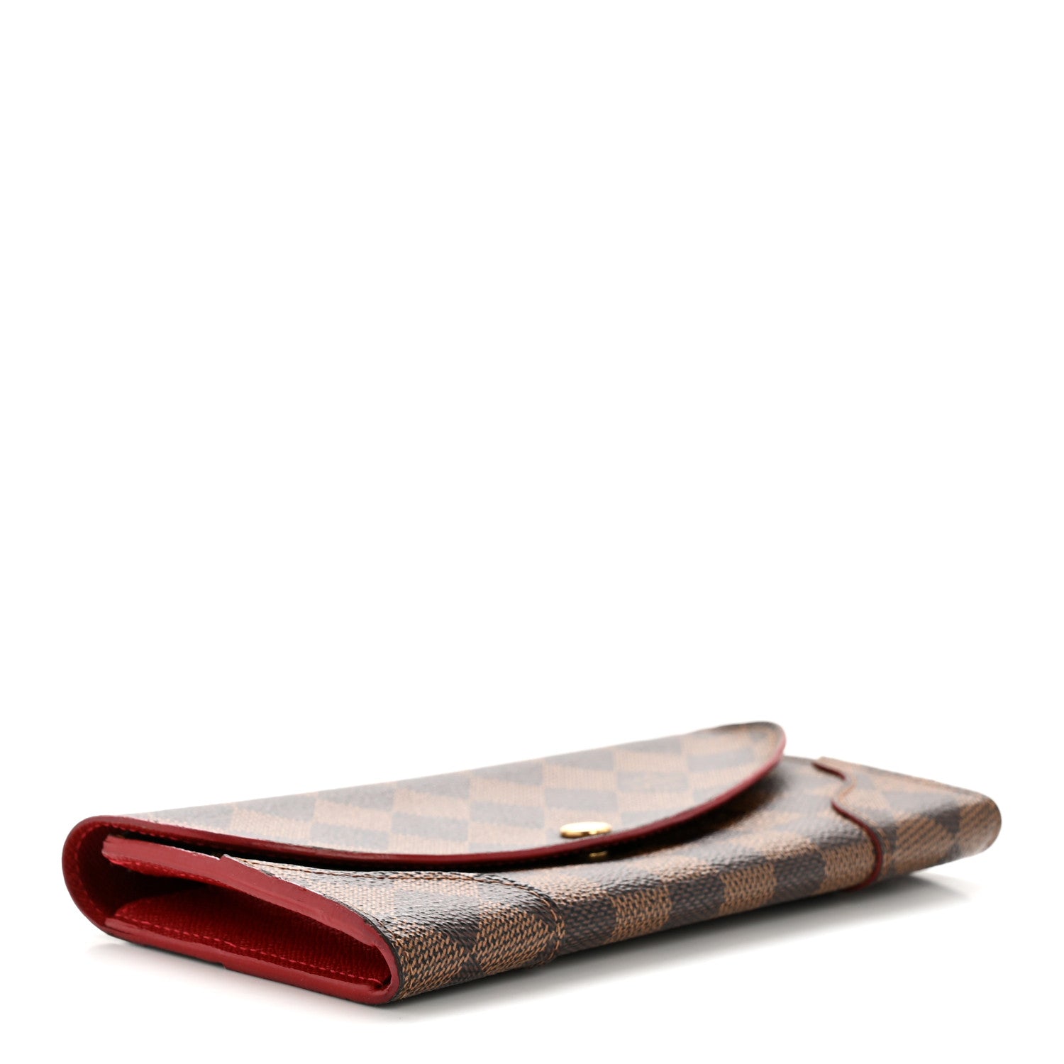 Louis Vuitton Damier Ebene Caissa Wallet Cherry