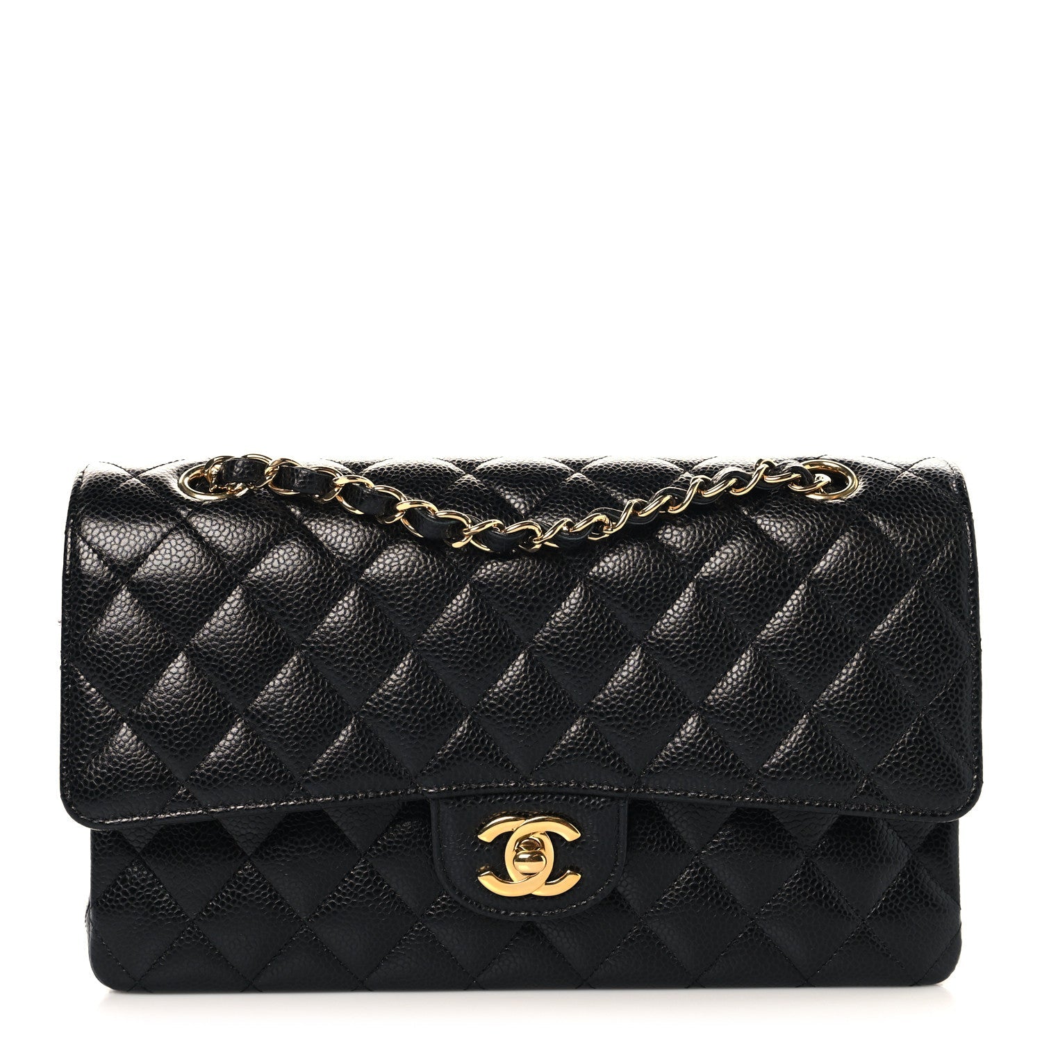 Chanel Caviar Quilted Medium Double Flap Black