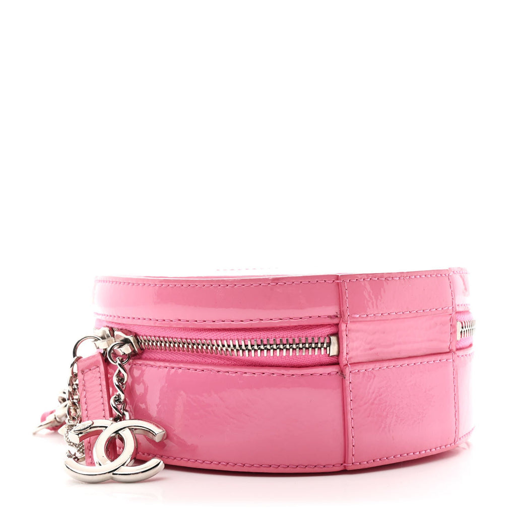 Chanel Glazed Calfskin Round As Earth Evening Bag Pink