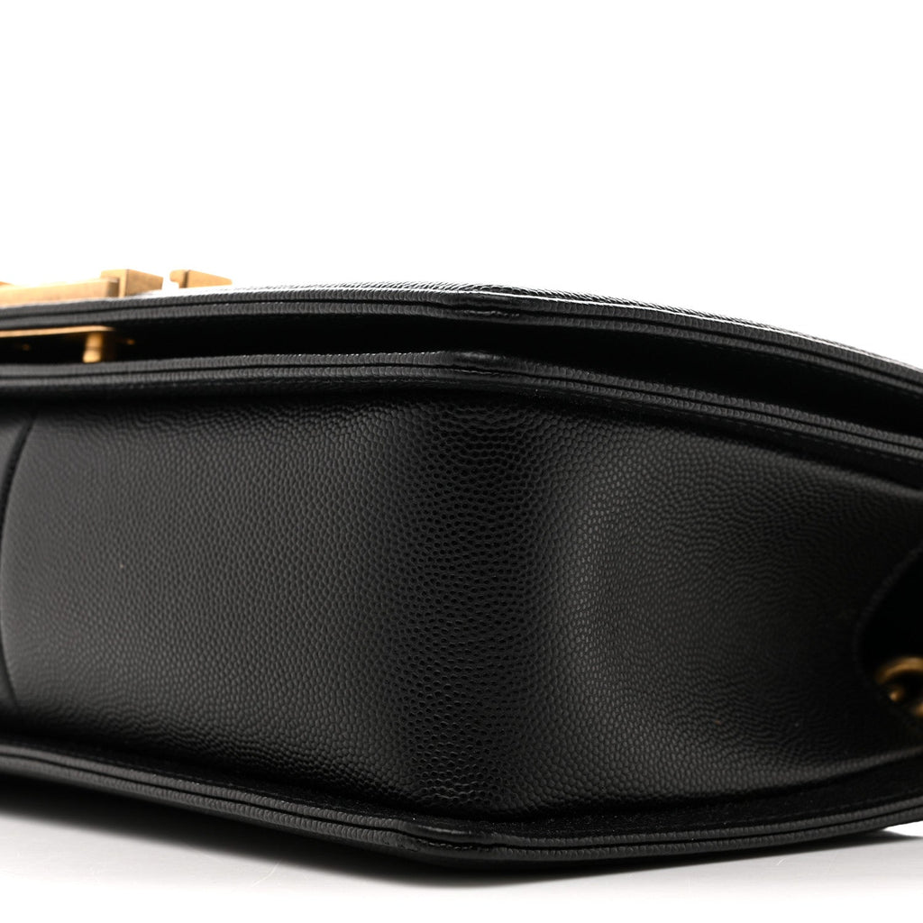Chanel Caviar Quilted Medium Boy Flap Black