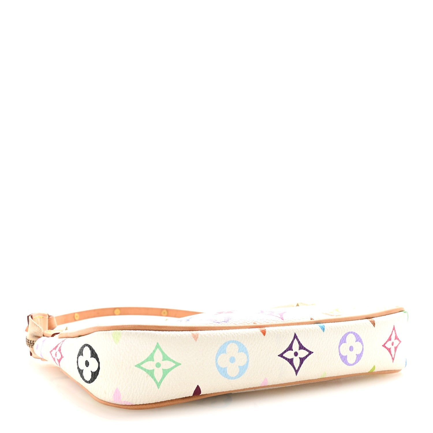 Louis Vuitton Monogram Multicolor Pochette Accessories White