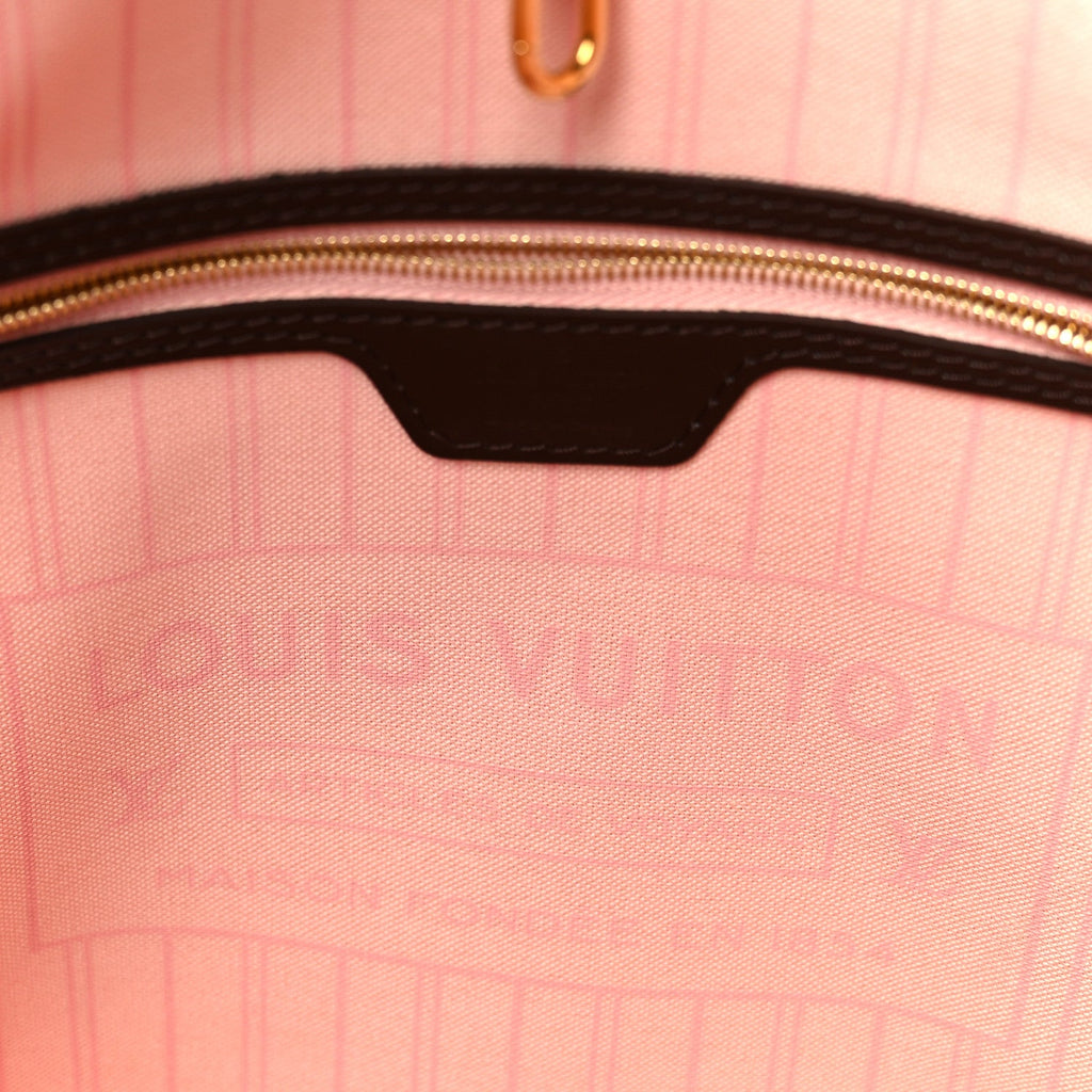Louis Vuitton Damier Ebene Neo Neverfull MM Rose Ballerine