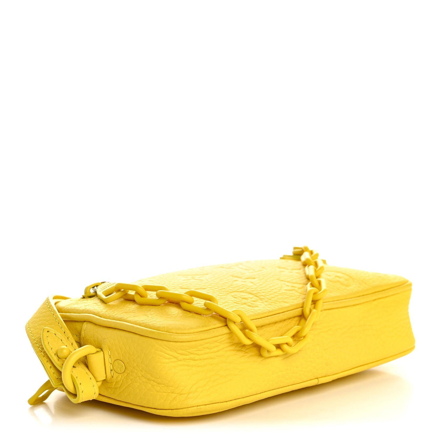 Louis Vuitton Taurillon Monogram Pochette Volga Yellow