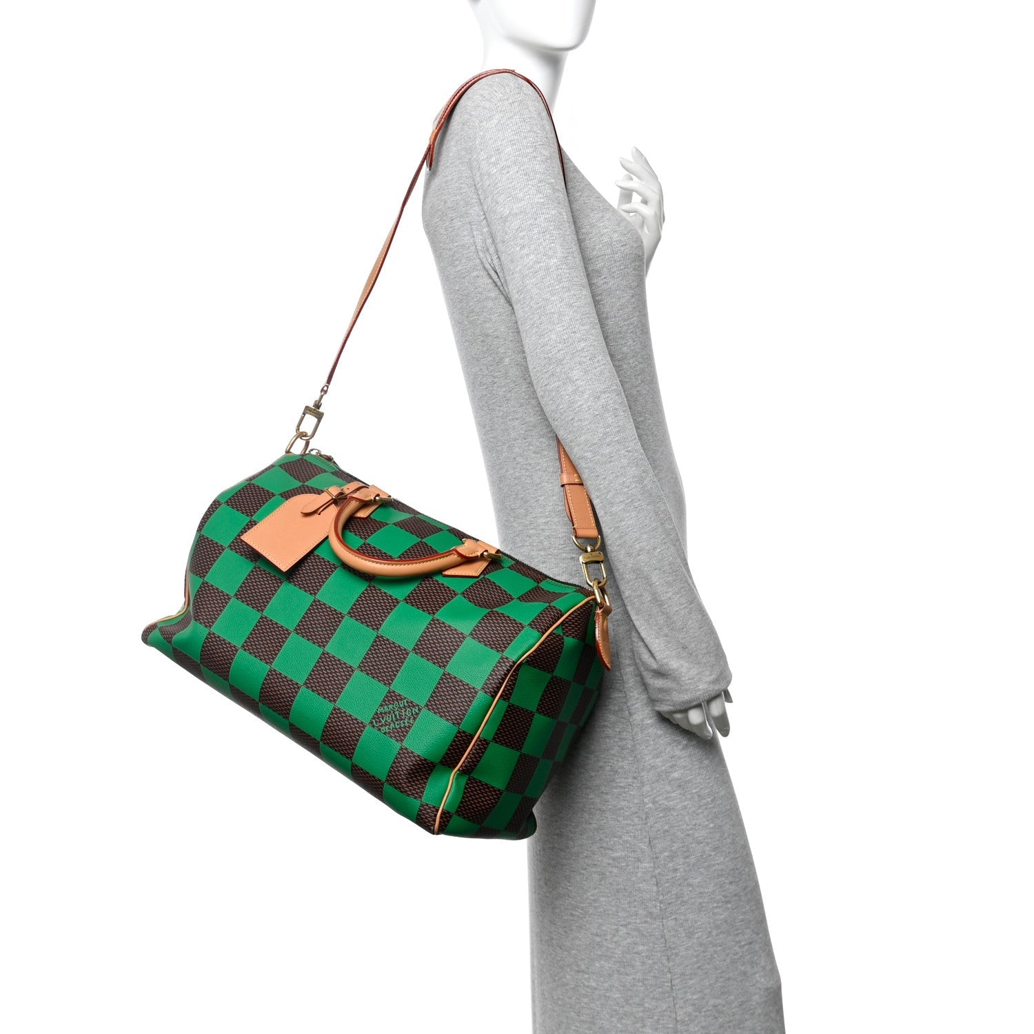 Louis Vuitton Damier Pop Speedy Bandouliere 40 Green