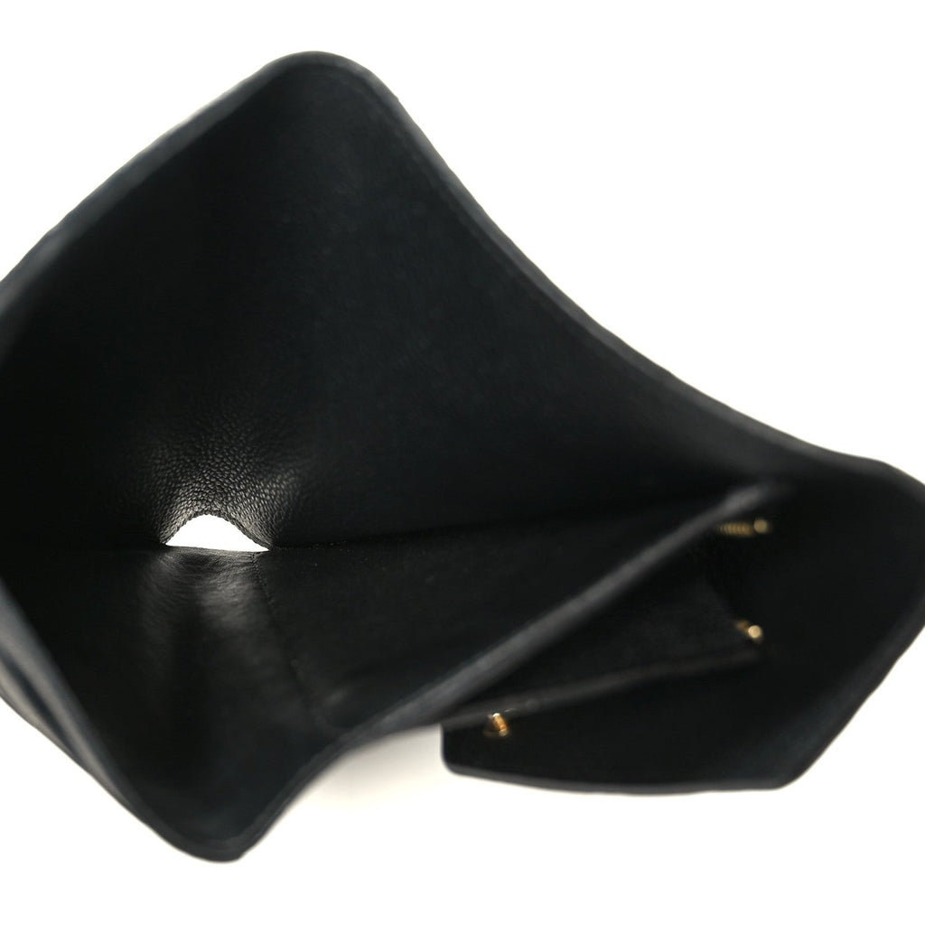 Louis Vuitton Empreinte Compact Curieuse Wallet Black