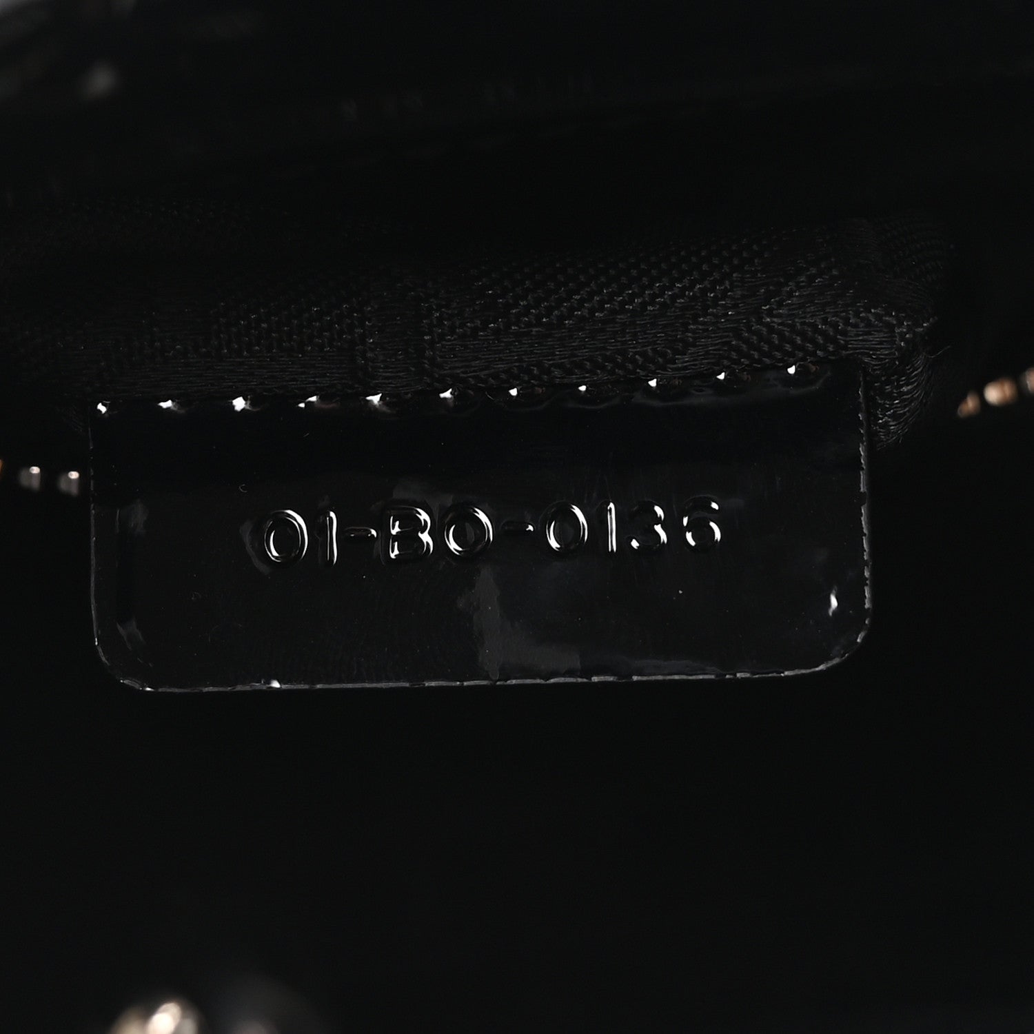 Christian Dior Patent Cannage Mini Lady Dior Black