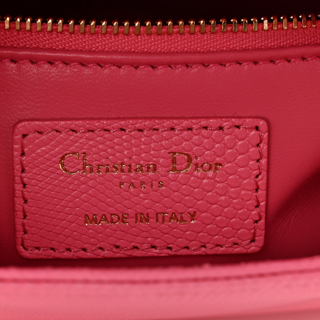 Christian Dior Lizard Mini Lady Dior Pink