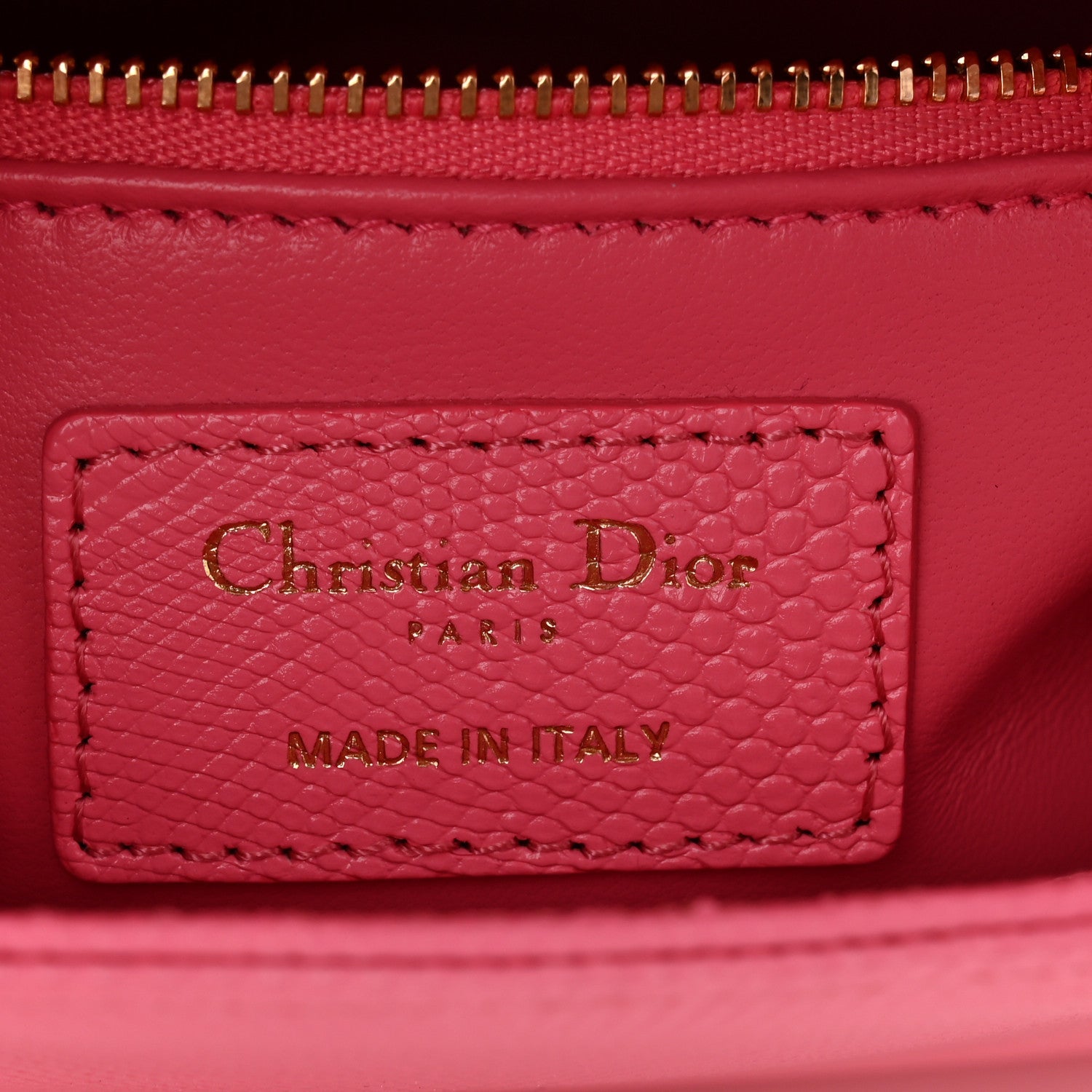 Christian Dior Lizard Mini Lady Dior Pink
