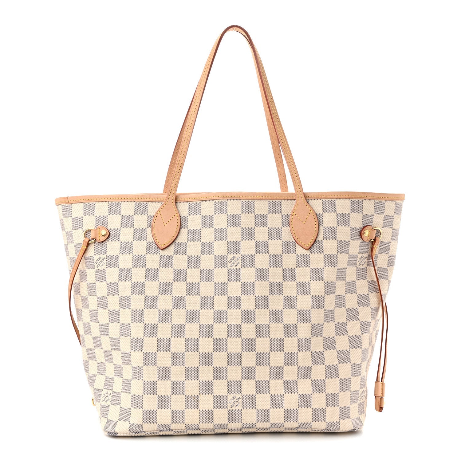 Louis Vuitton Damier Azur Neo Neverfull MM Rose Ballerine