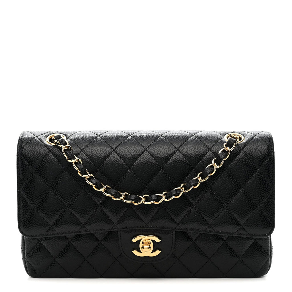 Chanel Caviar Quilted Medium Double Flap Black