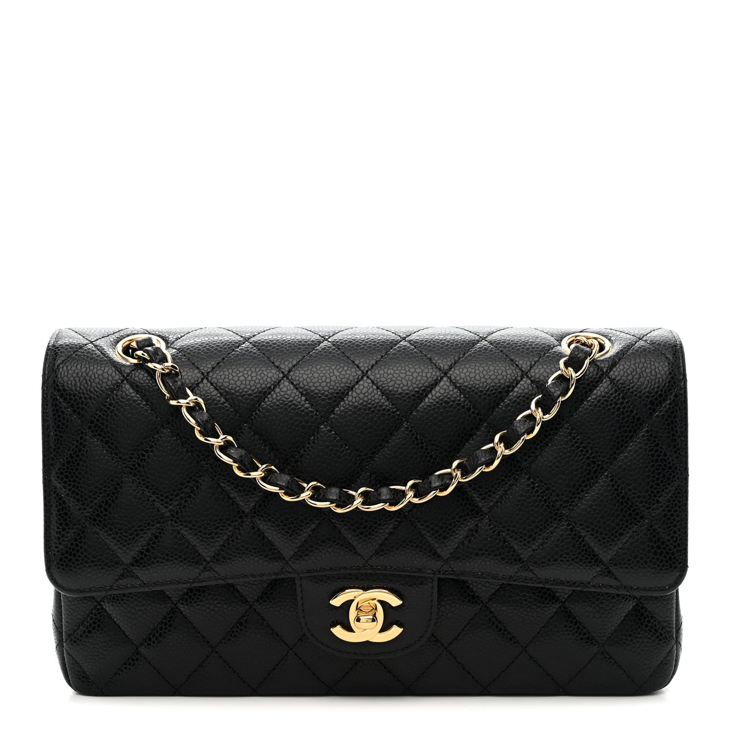 Chanel Caviar Quilted Medium Double Flap Black