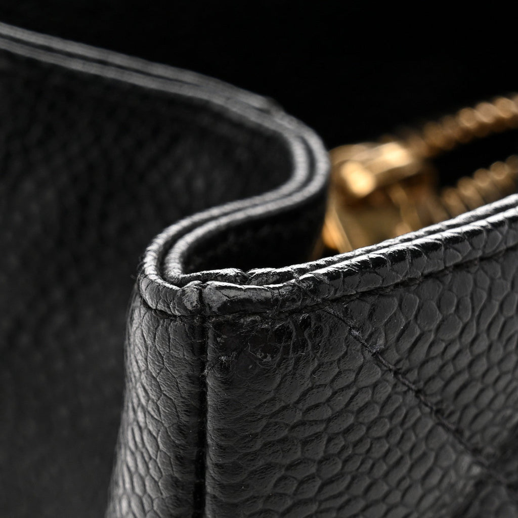 Chanel Caviar Quilted Grand Shopping Tote GST Black